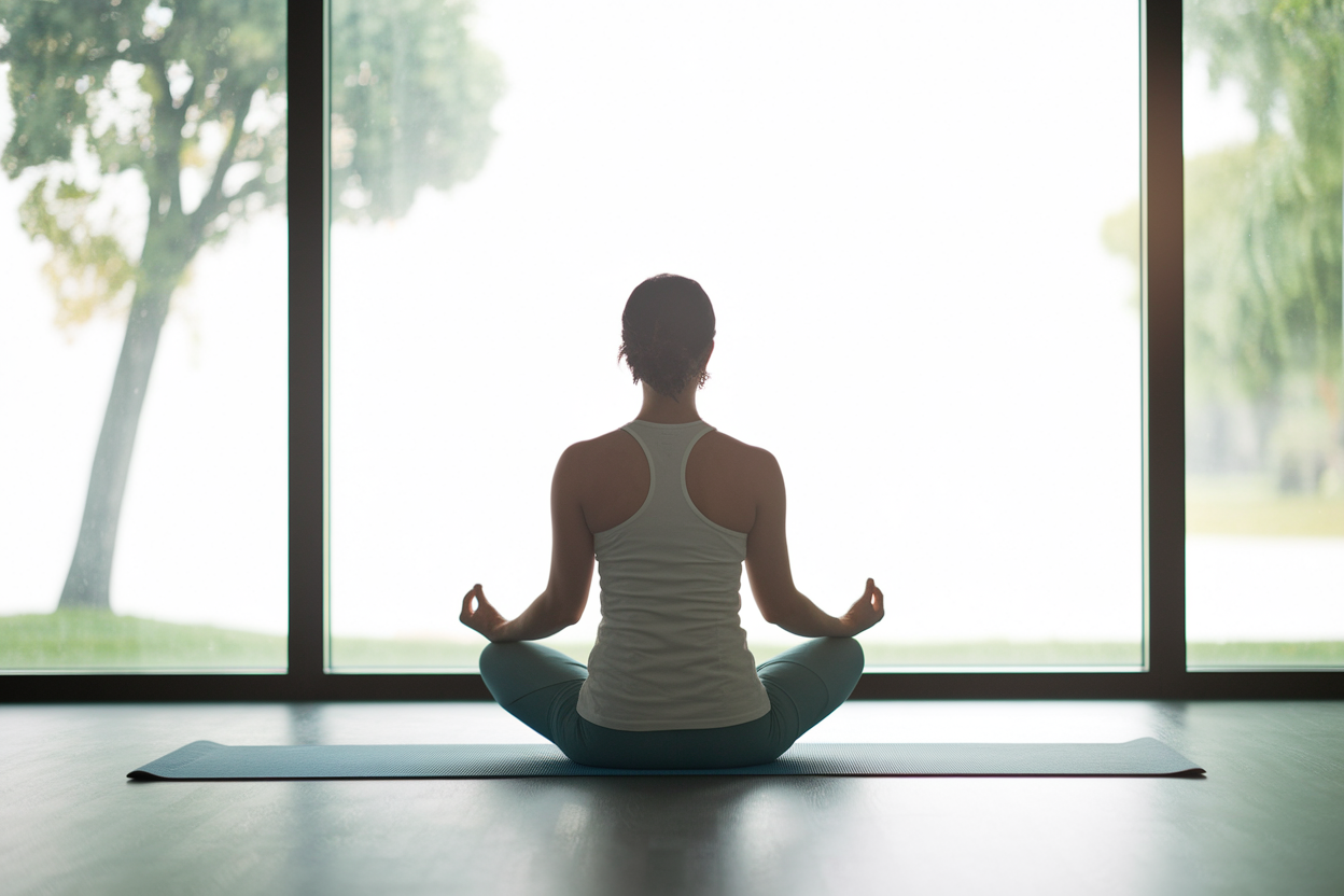 personne-yoga-tapis-fenetre