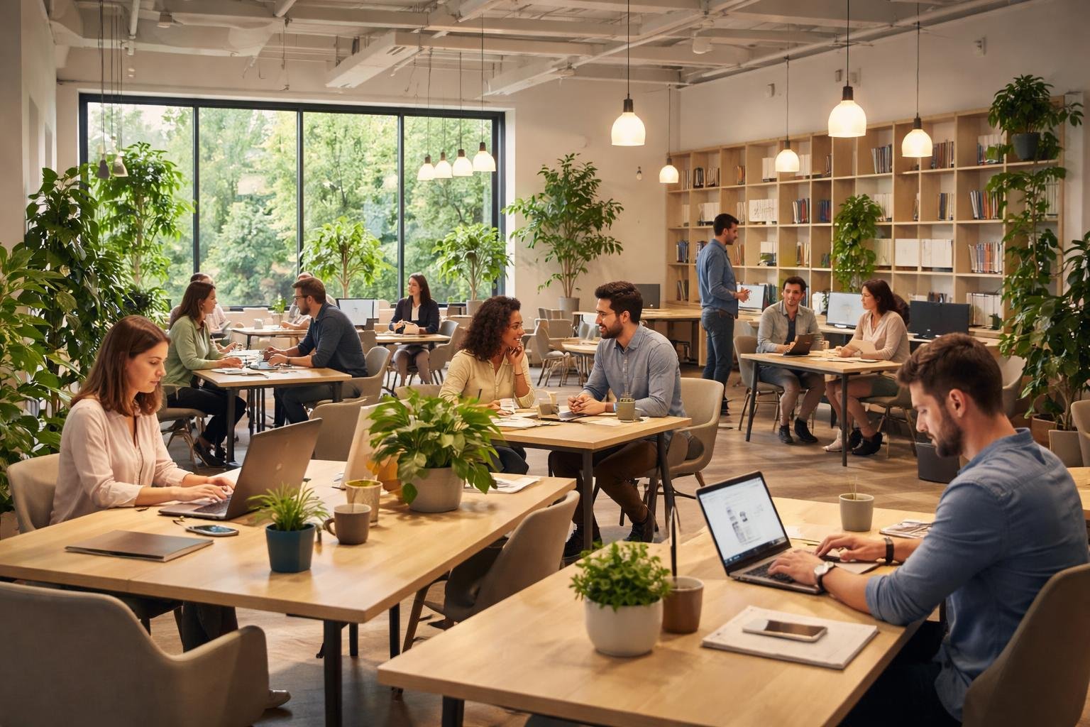 espace-coworking-bureaux-plantes-lumiere