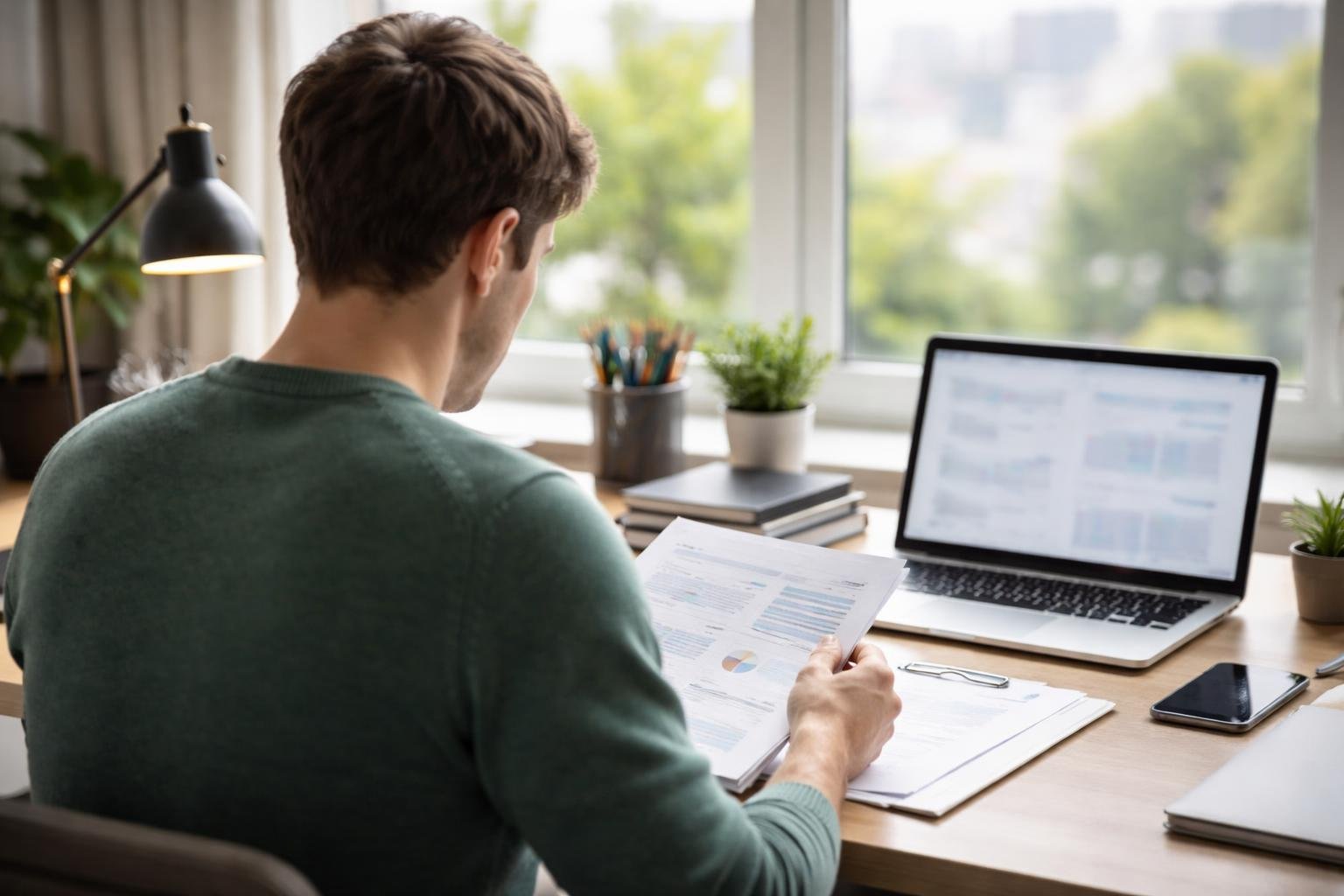 personne-bureau-documents-ordinateur-fenetre