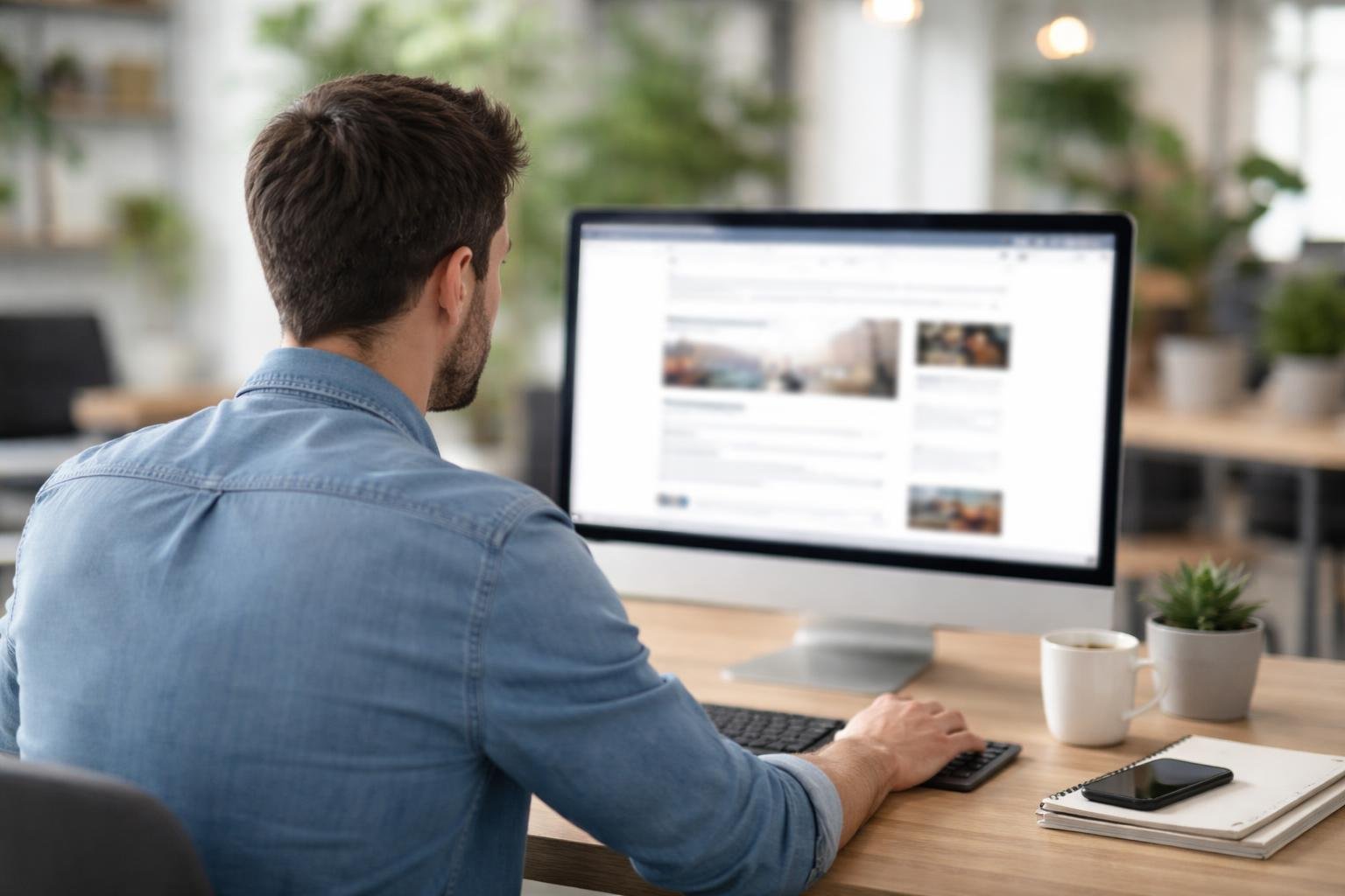 personne-ordinateur-bureau-plantes-design