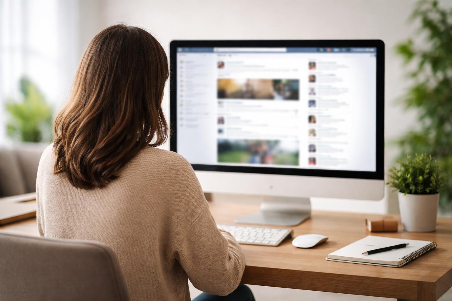 personne-dos-bureau-ecran-plante