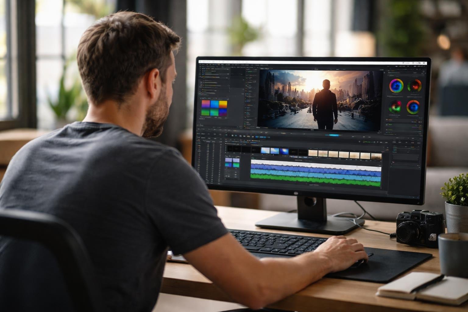 individu-ordinateur-edition-video-bureau-moderne